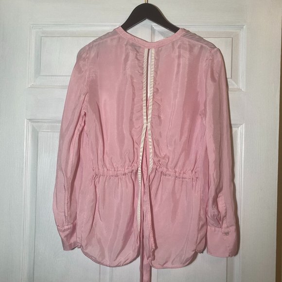 Sandro Shirt With Cut-Out And Bow At The Back Pink Women - Picture 3 of 8